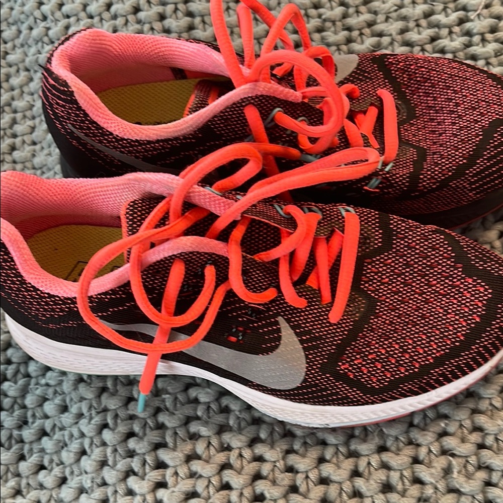 Nike Black and Pink Athletic Sneakers